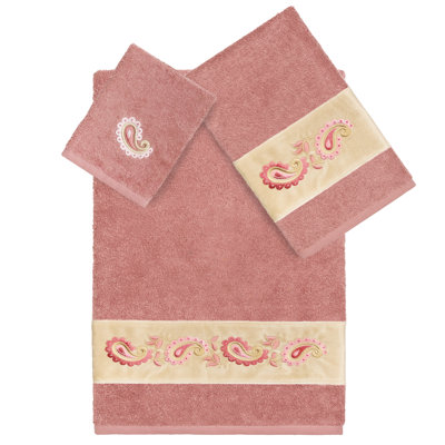  Ensemble de serviettes 3 pièces 100% coton turc