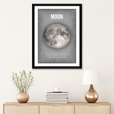 Décoration murale lune pour enfants