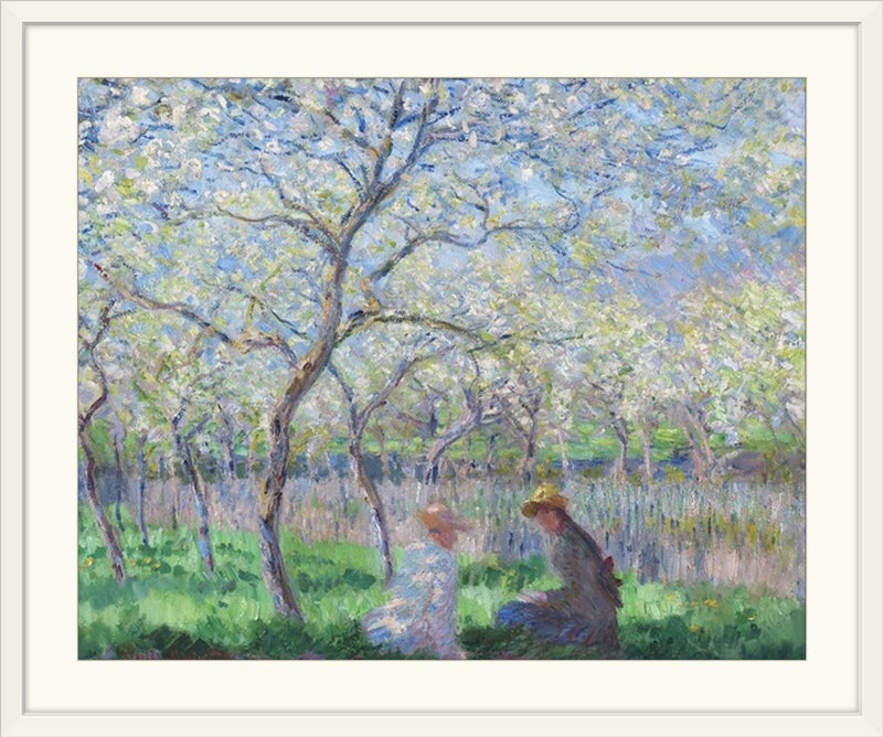 «Springtime, 1886» par Claude Monet - reproduction d'art, H 24 po x l 30 po x P 1,5 po, Toile