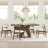 70.9" Modern Dining Table with Sculptural Bendwood Base for 6 People-1735169245