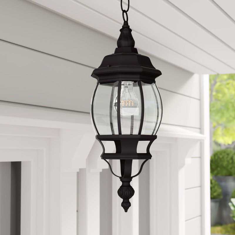 Coso Outdoor Hanging Lantern, Matte Black