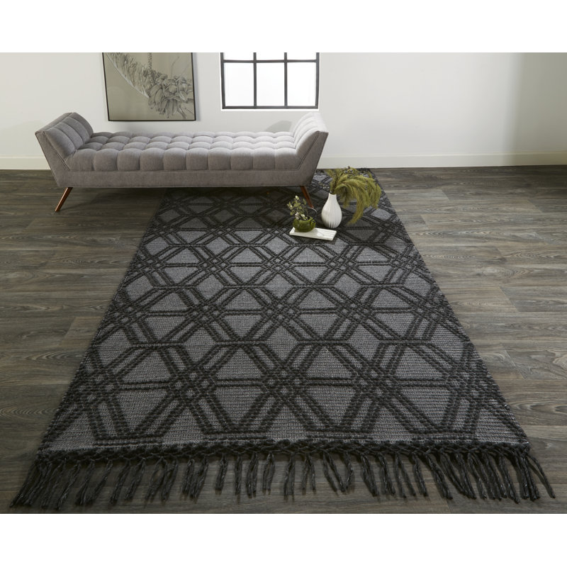 Jurica Geometric Indoor Rug, Rectangle 5' x 7'6"
