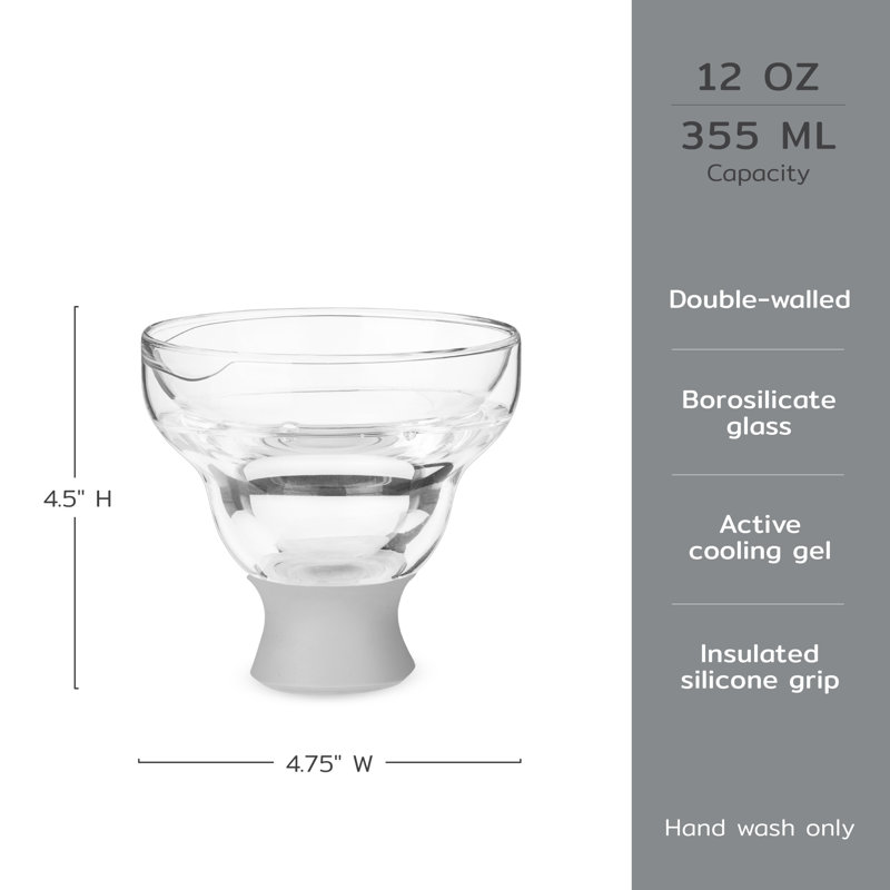 Ensemble de 2 gobelets en verre à gâteries Margarita