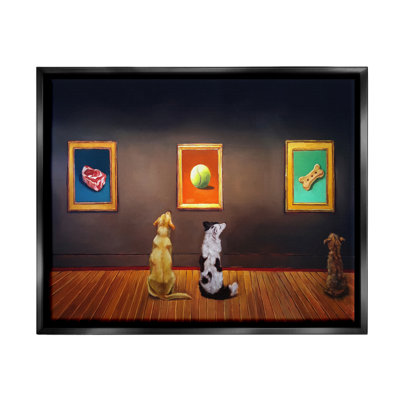 «Drôle de chien», galerie d'art sur toile flottante par Lucia Heffernan