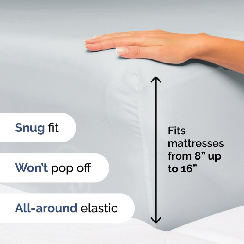 Premium Cooling, Soft & Wrinkle Free Sheet Set - Ultra Soft & Premium Hotel Luxury Bed Sheet Set, Sky Blue