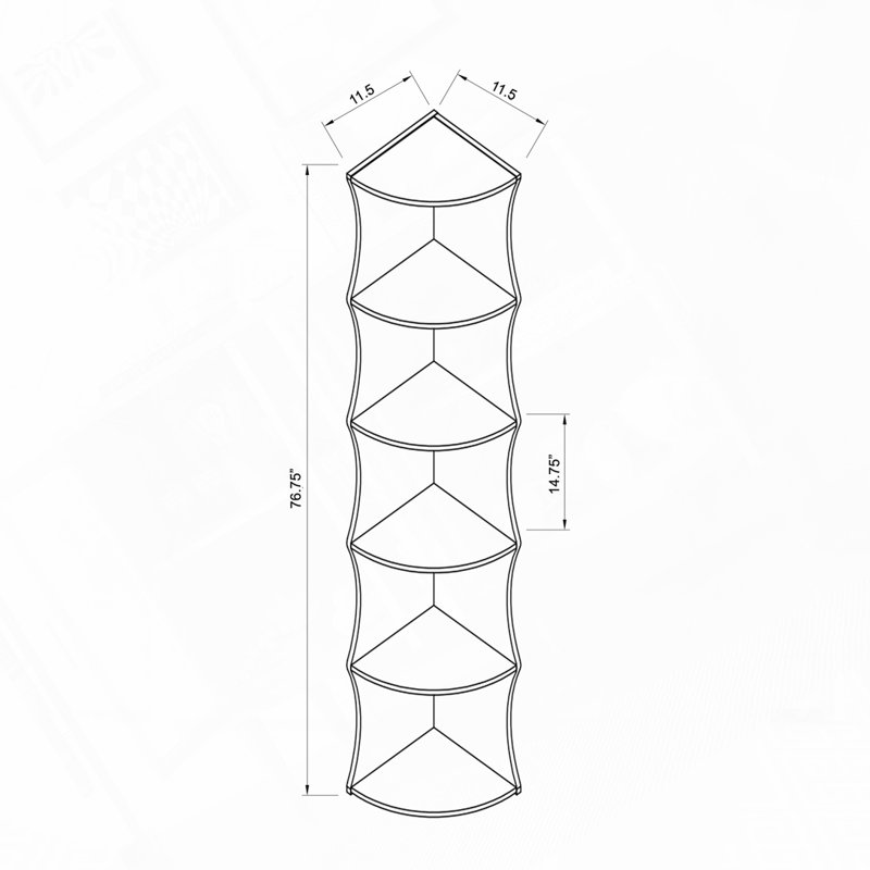 5-Tier Organizer Shelf Rack