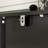 Commode 2 tiroirs 2 tiroirs avec finition noire