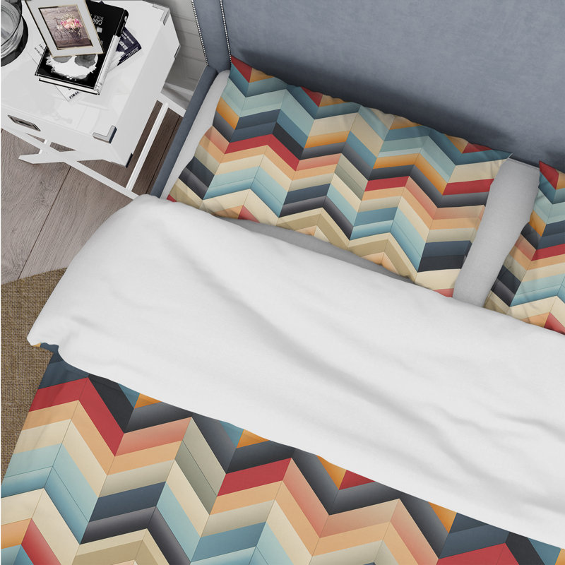 Ensemble de housse de couette Futurist, Housse de couette pour très grand lit et 2 très
