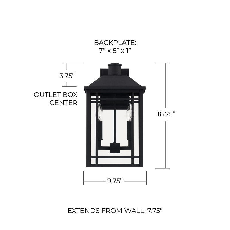 Braden Wall Light, Black