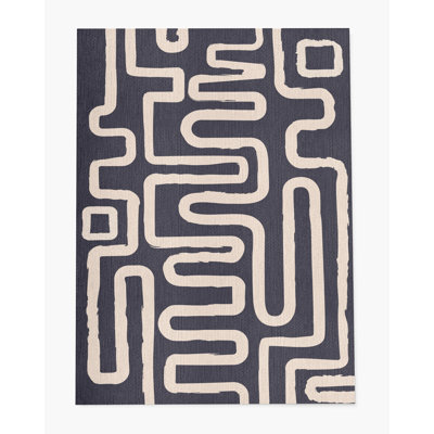 Tapis de chaise rectangulaire à poils courts Chikka