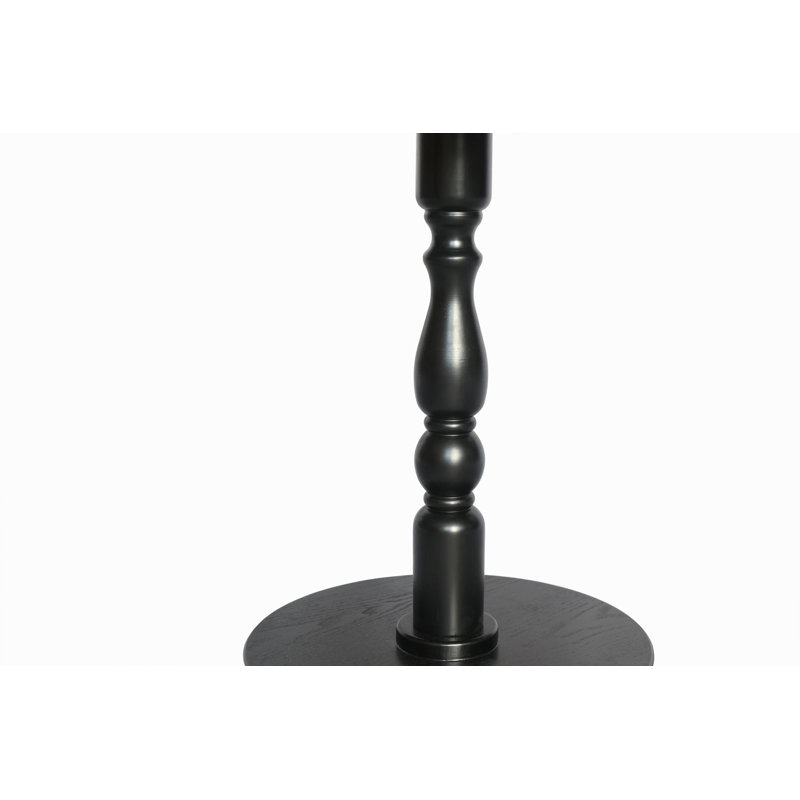 Table d'appoint ronde 23 po, table d'appoint ronde, petite table pour petits espaces, table de chevet d'appoint moderne avec pieds en bois massif pour le salon, la chambre à coucher et les coins