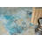 Picasso hand-knotted Wool/Silk Blue/Silver/Black Area Rug-126125851