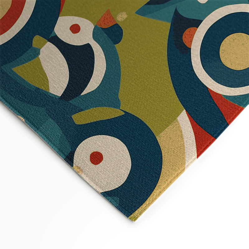 Retro Swing Indoor And Outdoor Area Rug, Rectangle 3' x 5'