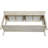 Solid Parawood Console-Server Table With Extended Length, Unfinished DIY Design, Paint Or Stain Ready, Includes Shelf And Drawers