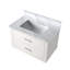 30 po X P 22 po D Meuble-lavabo simple avec comptoir en marbre de Carrare-1952833271