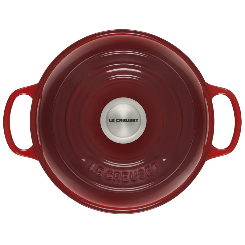 Le Creuset Signature Enameled Cast Iron 1.75 Qt. Bread Oven with Lid, Cerise