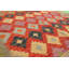 Tapis décoratif en laine de conception unique en laine noué à la main de conception unique 3 pi 5 po x 4 pi 10 po bonis