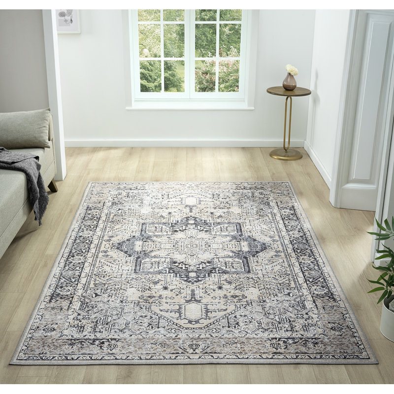 Tapis ivoire lavable Lancaster, Rectangle 9 pi 2 po x 12 pi 6 po