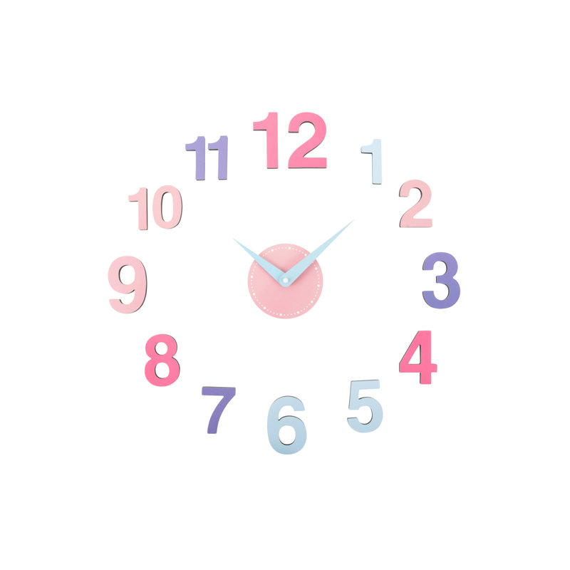 Wall Clock, Beige/Blue