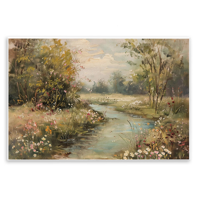  "Spring Stream", art mural par LSR Design Studio, H 13 po x l 19 po