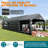 39x20x14 FT Large Black Inflatable Nightclub Tent for Adults with Pavilion Rest Area, Black Inflatable Night Club Gazebo with 2 Side Doors & Logo Area for Wedding, Birthday, Backyard Events-114874026