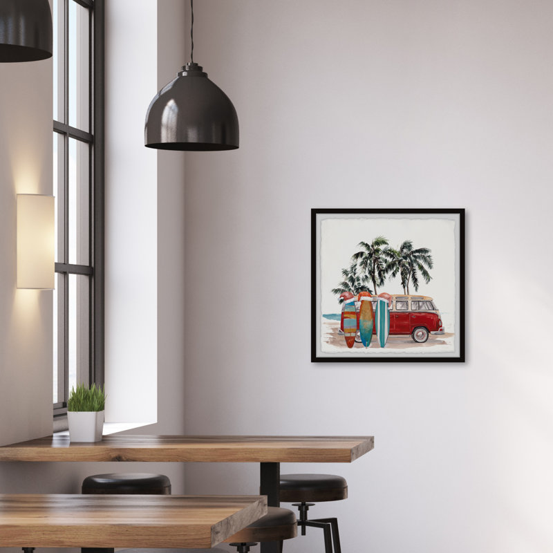 Have A Very Beachy Christmas - Single Picture Frame Painting, 45cm H x 45cm W x 3.81cm D