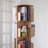 Burlywood Modern Solid wood Rotating Bookshelf