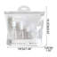 Ensemble de bouteilles d'eau en plastique transparent