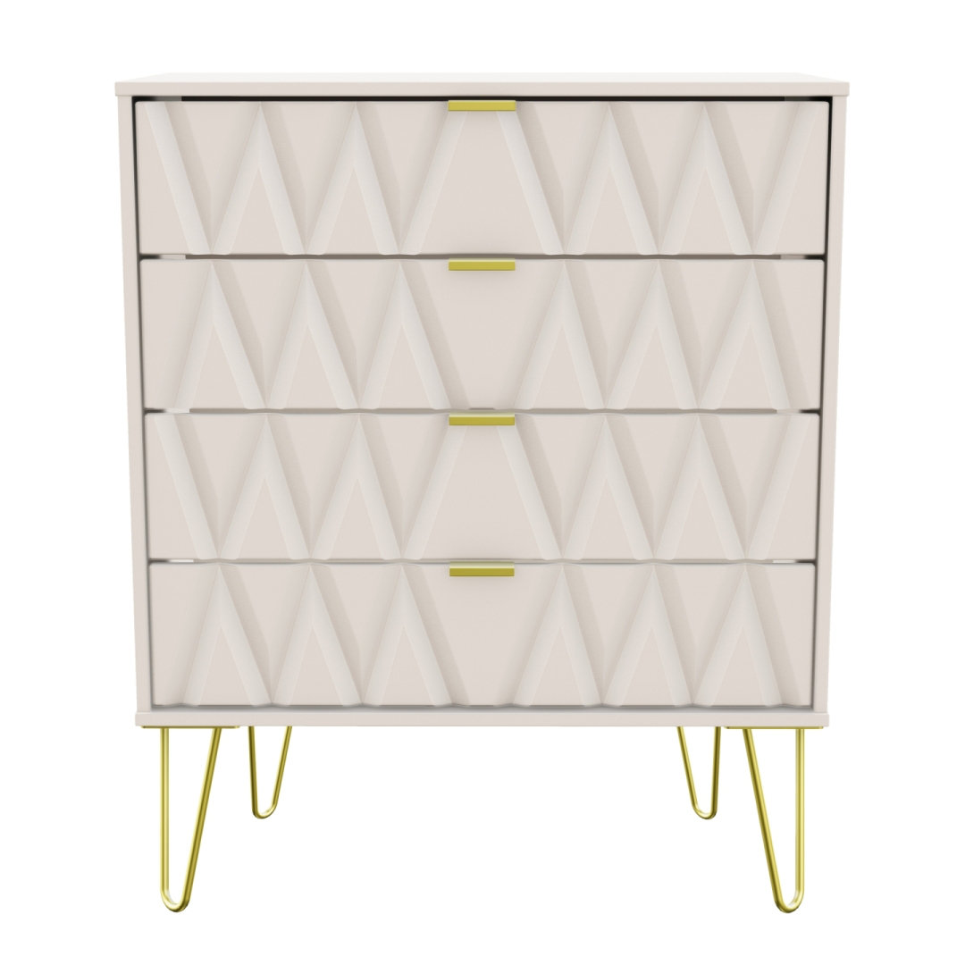 Fully Assembled Ione 4 Drawer 76.5Cm W Chest of Drawers