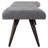 Preslee Charcoal Fabric Bench