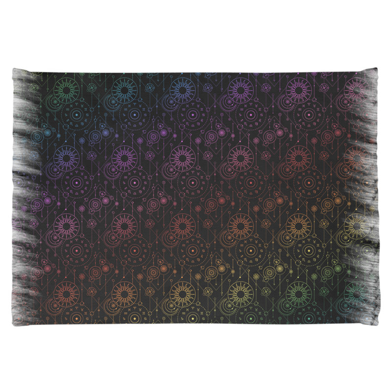 Tapis noir/rose/rouge astrologie Mcguigan, Non