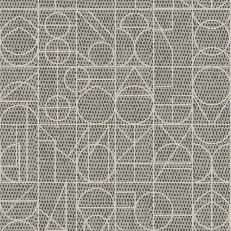 10' L x 25" W Wallpaper Roll, Charcoal