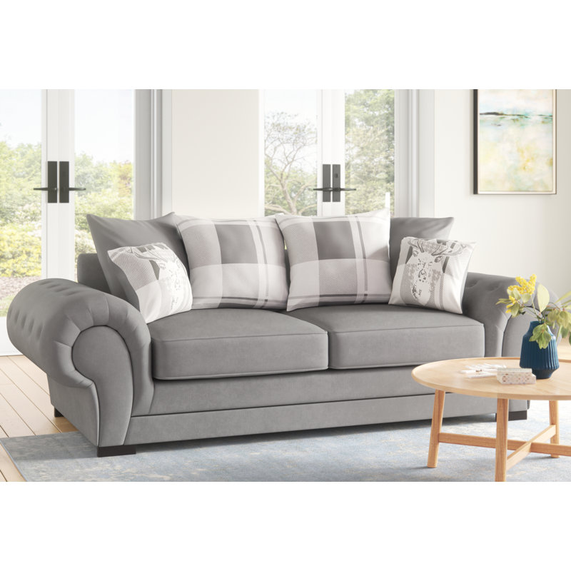 Alcrossagh 3 Seater Sofa, Dark Grey