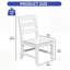 Chaise de patio robuste thermolaquée, blanc-132016566