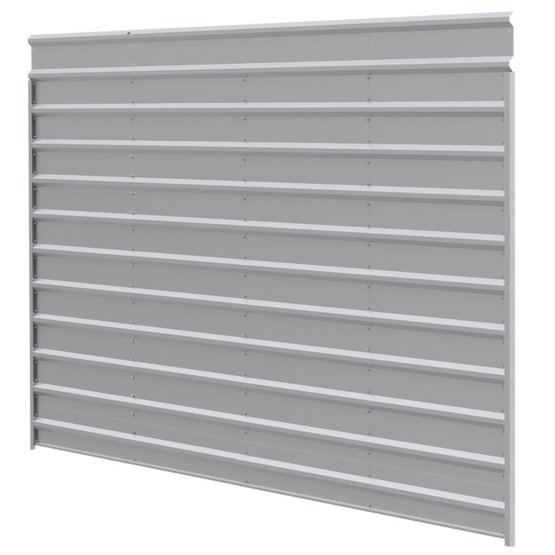 Ensemble 20 po x 20 po pour abri d'auto en acier 20 po, H 96,75 po x l 0,875 po x P 218 po