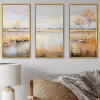 Prairies Charm Liquid Art Majestic Grasslands - Prairies Canvas Art Set