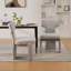 Chaise rembourrée en chenille, chaises d'appoint incurvées à dossier incurvé pour le salon-578103843-578103842