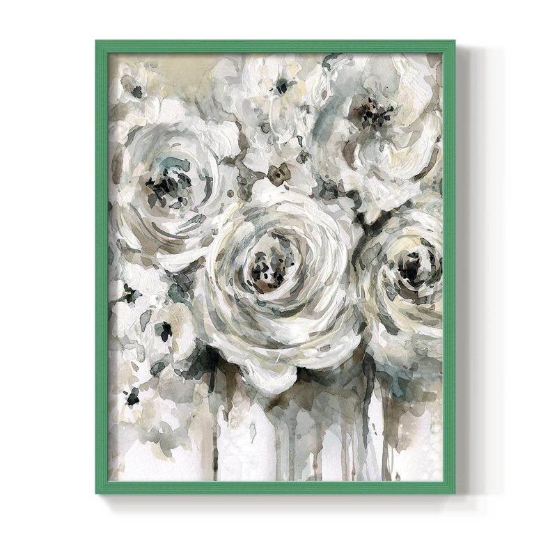 «Soft Fragrance II», reproduction encadrée - bois massif, Vert, H 10 po x l 8 po