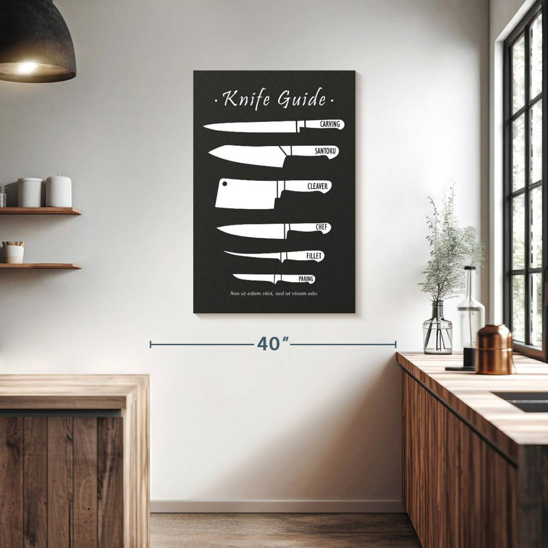 Senne Butchery Knives, 39" H x 26" W