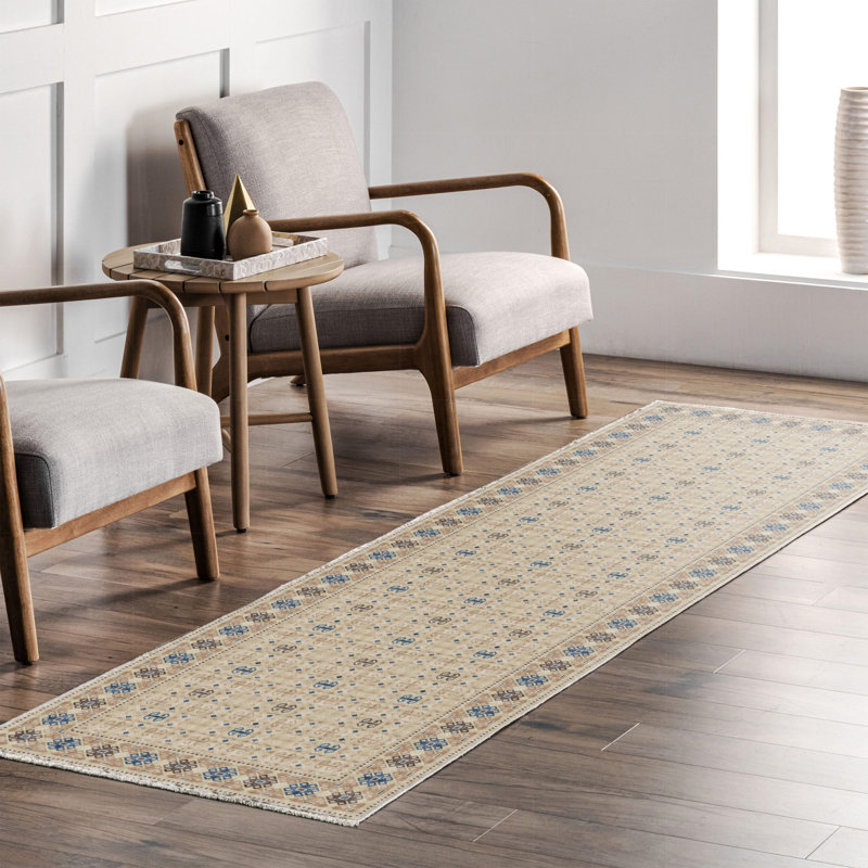 Tapis rectangulaire avec envers antidérapant Wyomia, Rectangle 2 pi 8 po x 5 pi