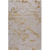 Flow Bronze Area Rug