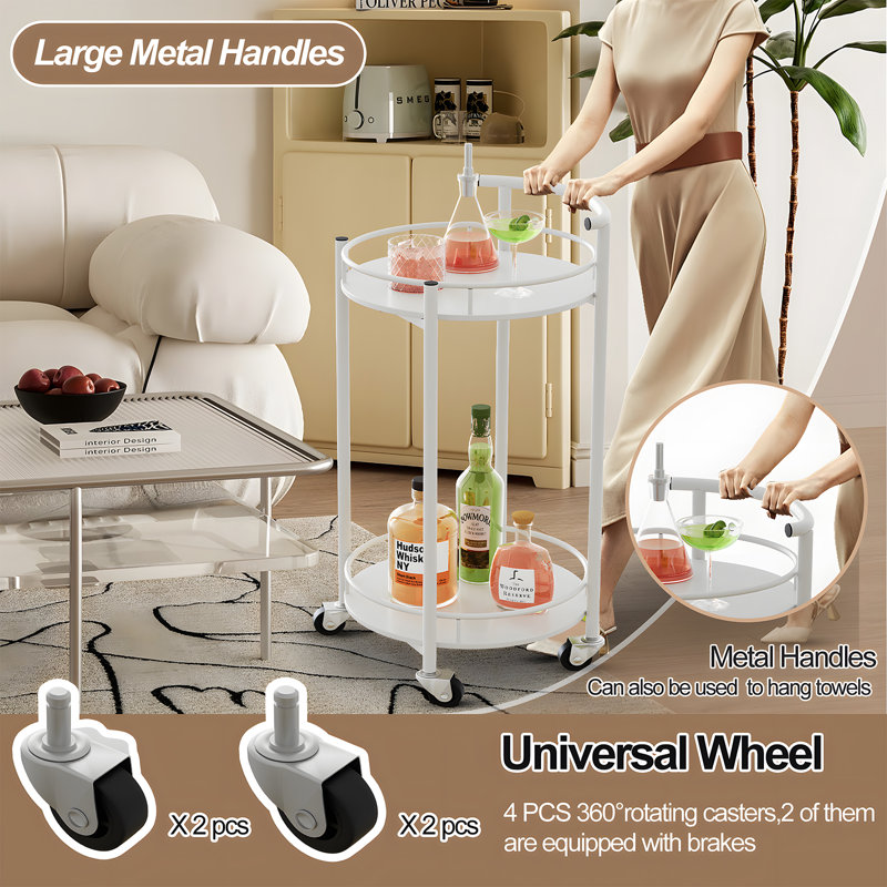 30'' H x 16'' W Utility Cart, White