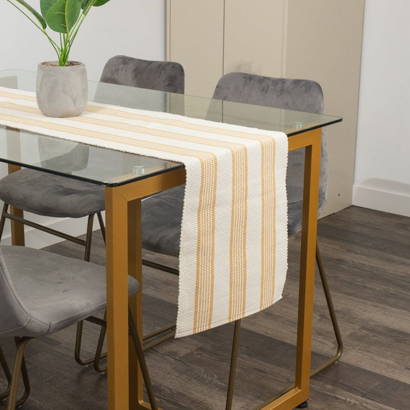 Chemin de table Vaya, 54 po x 13 po, Taupe