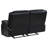 Black Upholstered Motion Reclining Loveseat-323720865