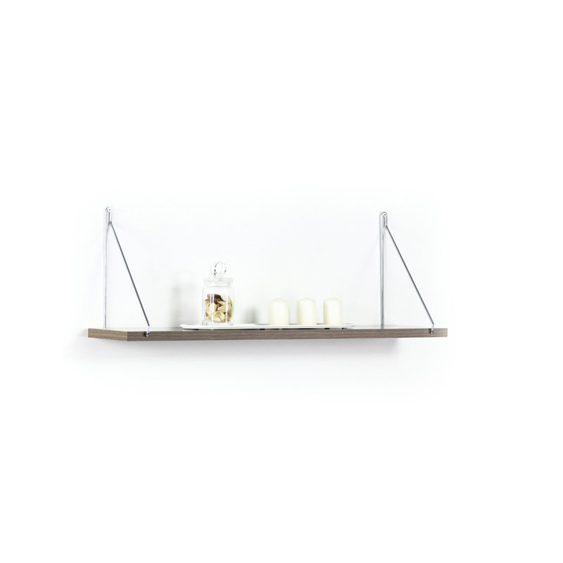Floating Wall Shelf, Single - Mounted Shelf In White/, Perfect For Books And Small Decorative Objects, Clean Design Smooth Finish On Wood Elevate Your Interior Design, Display Candles Or Plants,