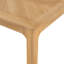 Table de salle à manger rectangulaire Tessaro en bois massif avec dessus de style parquet et pieds ajustables-134707141