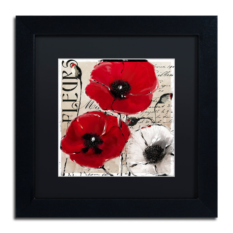 Jadaya «Rouge One», impression encadrée, H 11 po x l 14 po x P 0,5 po, Noir