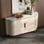 Buffet 54,6 "blanc crème élégant avec tablettes réglables