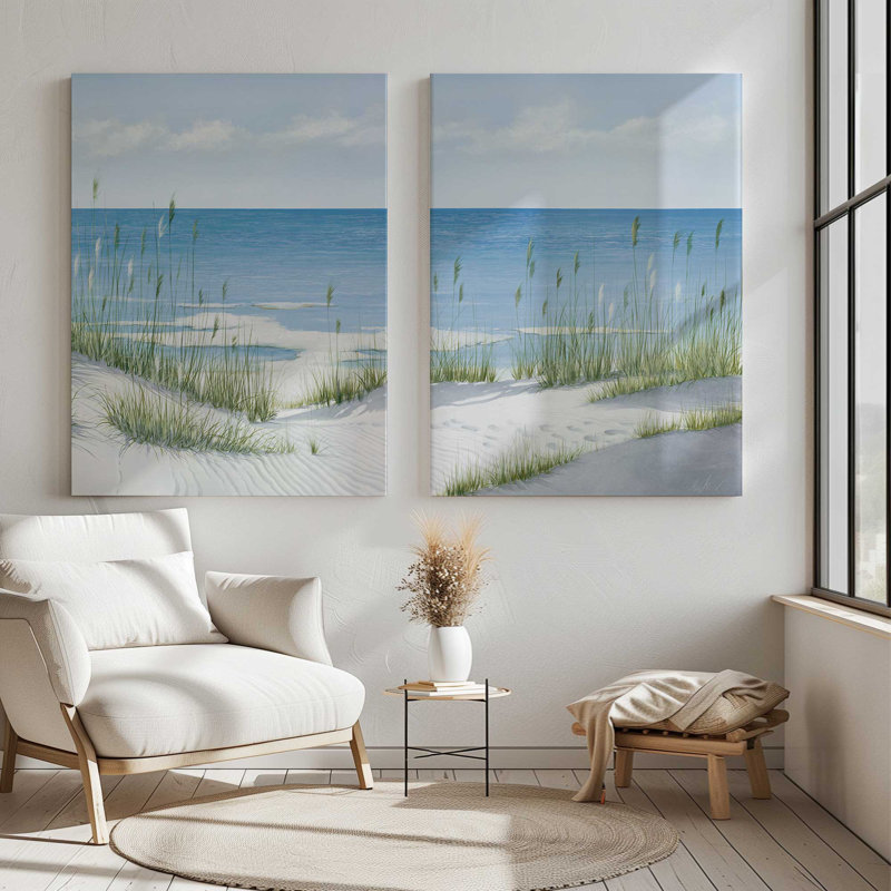 Sandy Whispers | 2 Panel Split Large Canvas Print, 36" H x 54" W