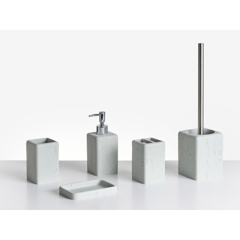 Bathroom Accessory Set, Light Grey